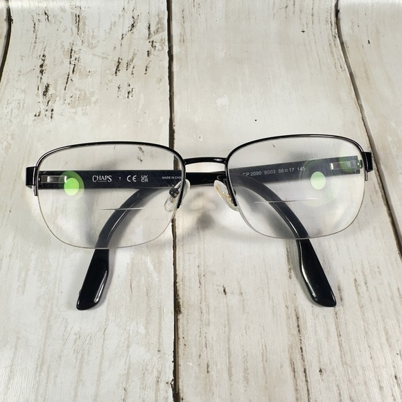 Chaps Eyeglasses Half Rim Metal Frame Designer Glasses CP2090 56-17-145 - Picture 1 of 7